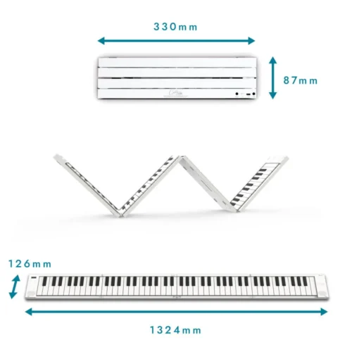 Blackstar Carry-on Folding Piano 88 Touch - White