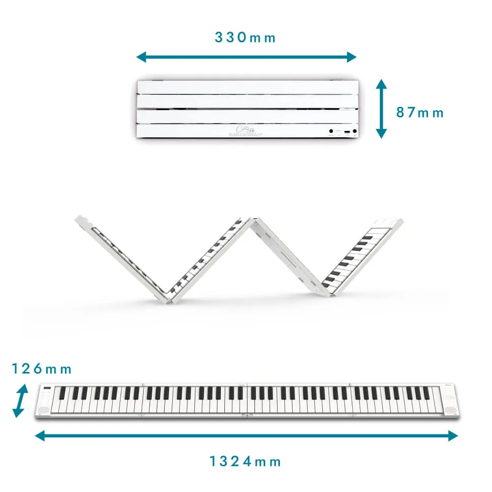 Blackstar Carry-on Folding Piano 88 Touch - White