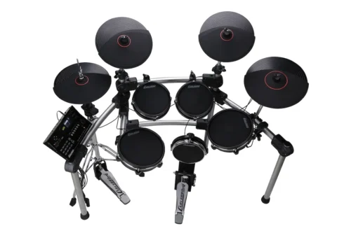Carlsbro CS D600 9 Piece Electronic Mesh Head Drum Kit - Black