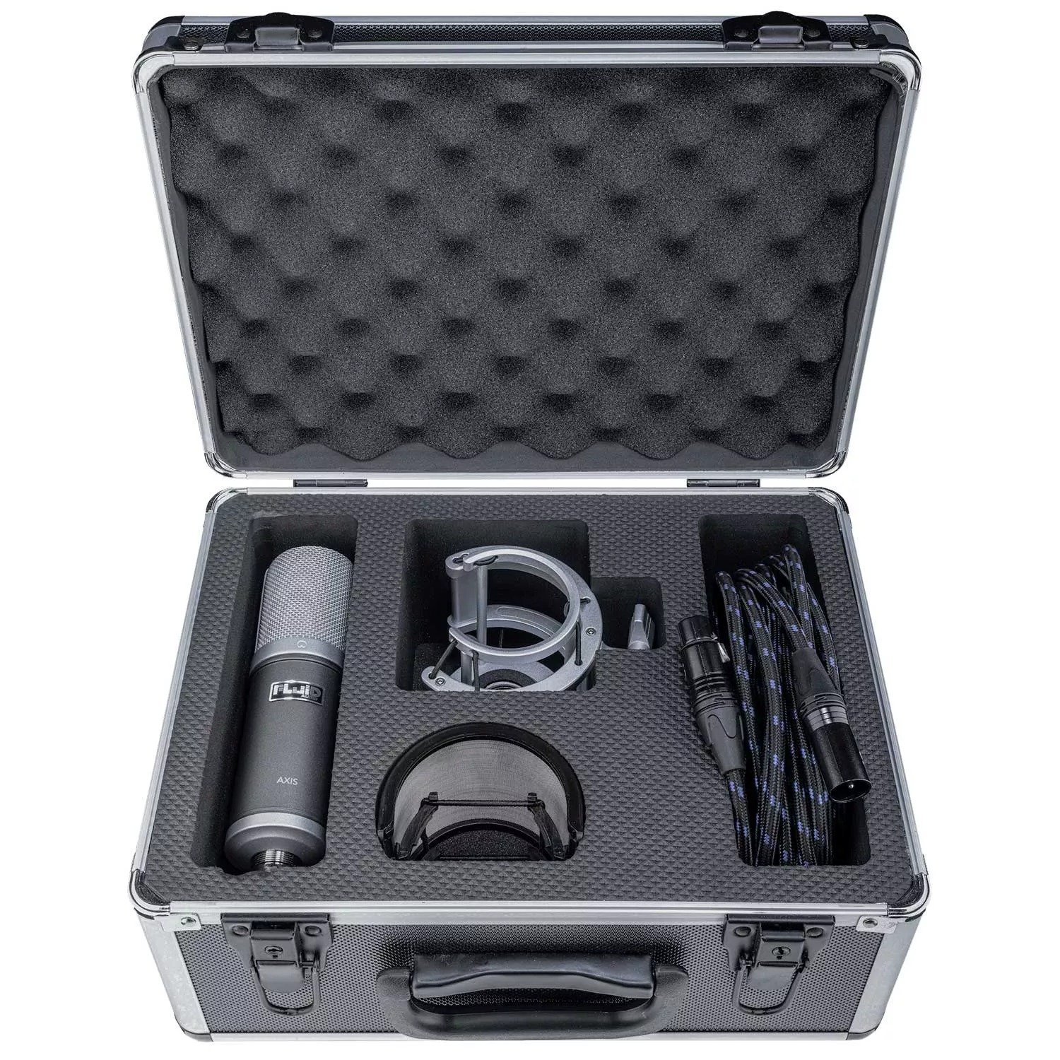 Case-open_2K.jpg Fluid Audio Axis Large-Diaphragm Cardioid Condenser Microphone