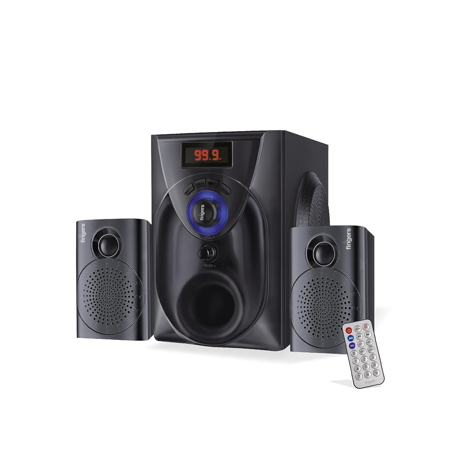 FINGERS Challenger Wood Encased Multimedia 2.1 Speaker