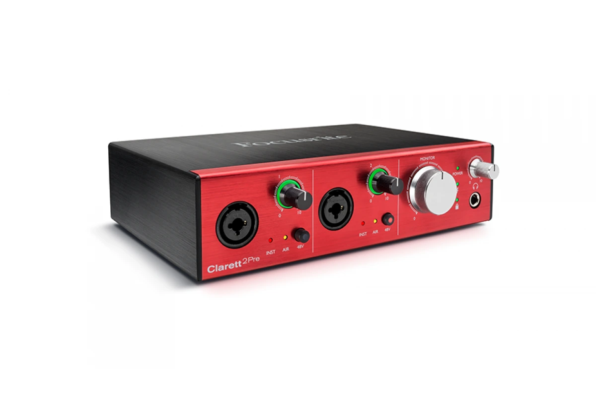 Clarett-2-pre.webp Focusrite Clarett 2 Pre10 In 4 Out Thunderbolt Audio Interface