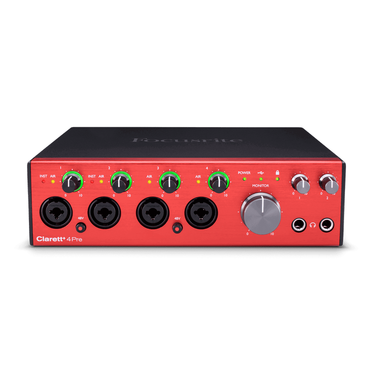 Focusrite Clarett+ 4Pre Premium USB Audio Interface