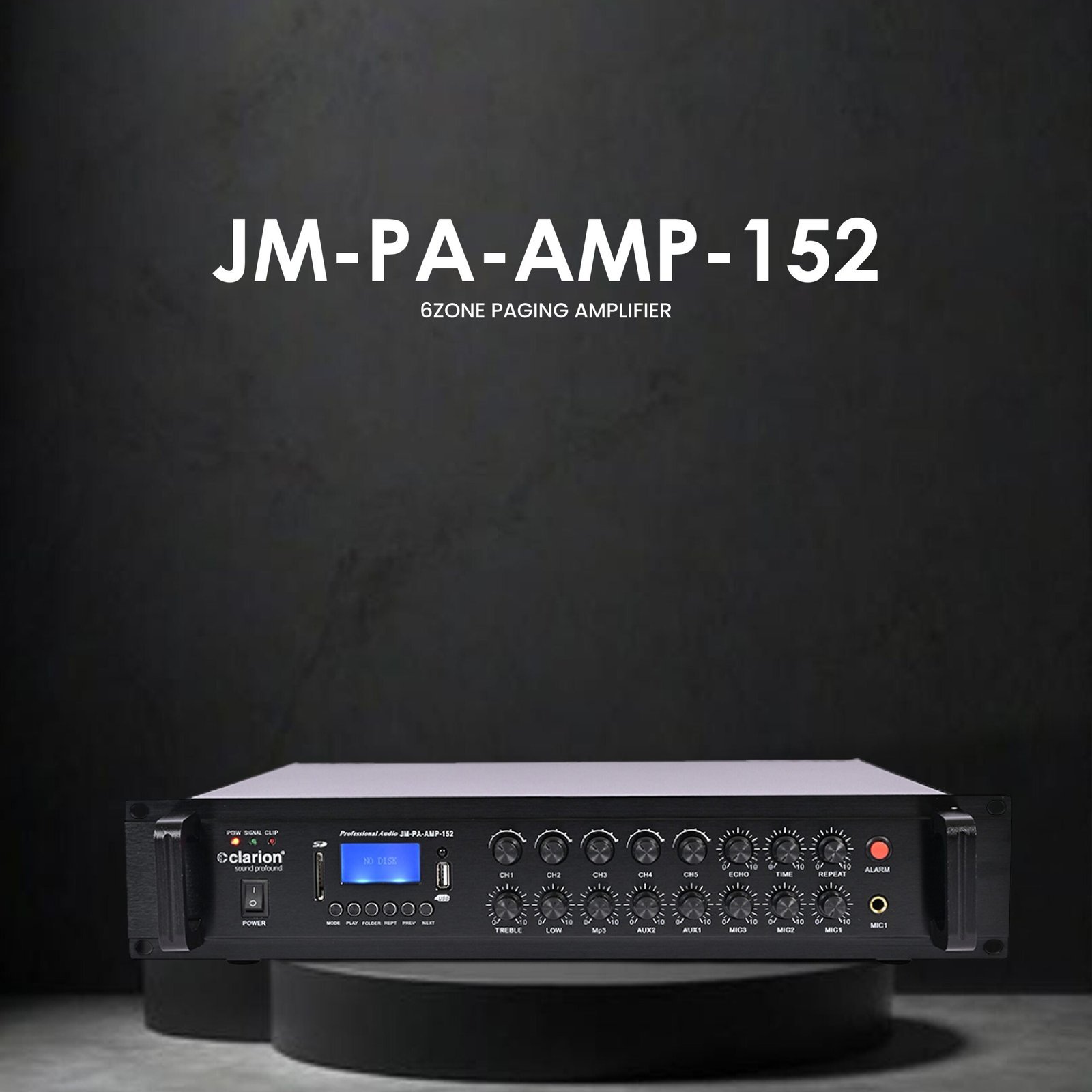 Clarion JM-PA-AMP-152 6 Zone Paging Amplifiers
