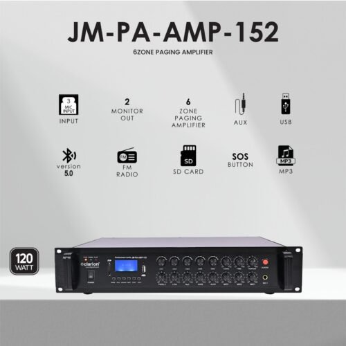 Clarion JM-PA-AMP-152 6 Zone Paging Amplifiers