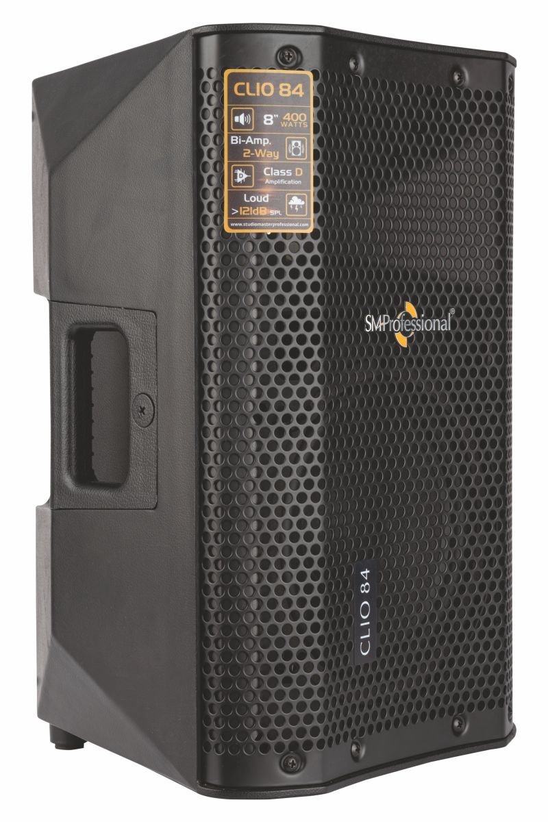 Studiomaster Clio 84 2-Way Bi-Amplified 200W (Rms) Active Loudspeaker With (Tws) - Black