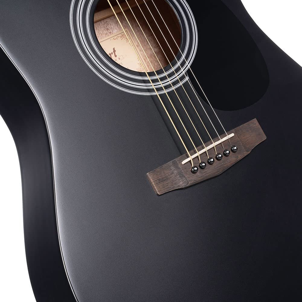 Cort AD810 Dreadnought Acoustic Guitar - Black Satin