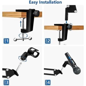 DIGIMORE D 110 Studio Mic Boom Arm with Pop Filter