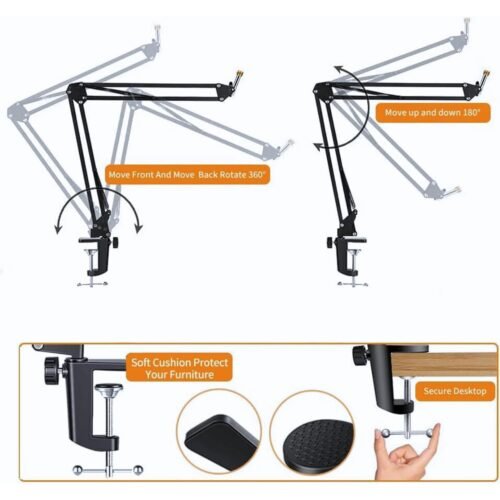DIGIMORE D 110 Studio Mic Boom Arm with Pop Filter