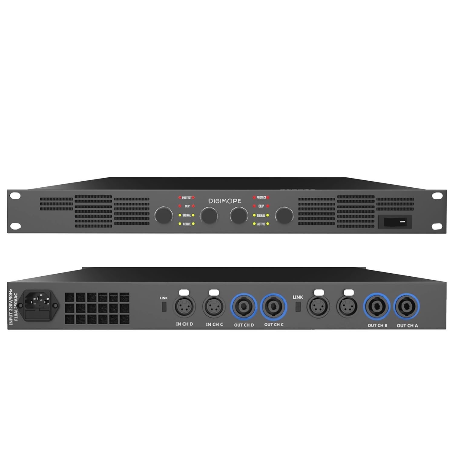 DIGIMORE D-20A 2000W 4CH Class-D Amplifier