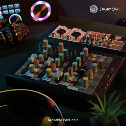 Digimore D 250 4 Channel Professional Audio Mixer with USB & amp DSP
