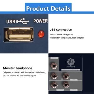 Digimore D 250 4 Channel Professional Audio Mixer with USB & amp DSP