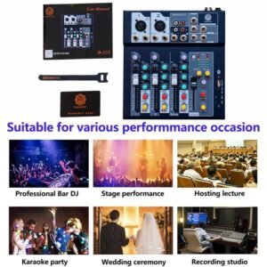 Digimore D 250 4 Channel Professional Audio Mixer with USB & amp DSP