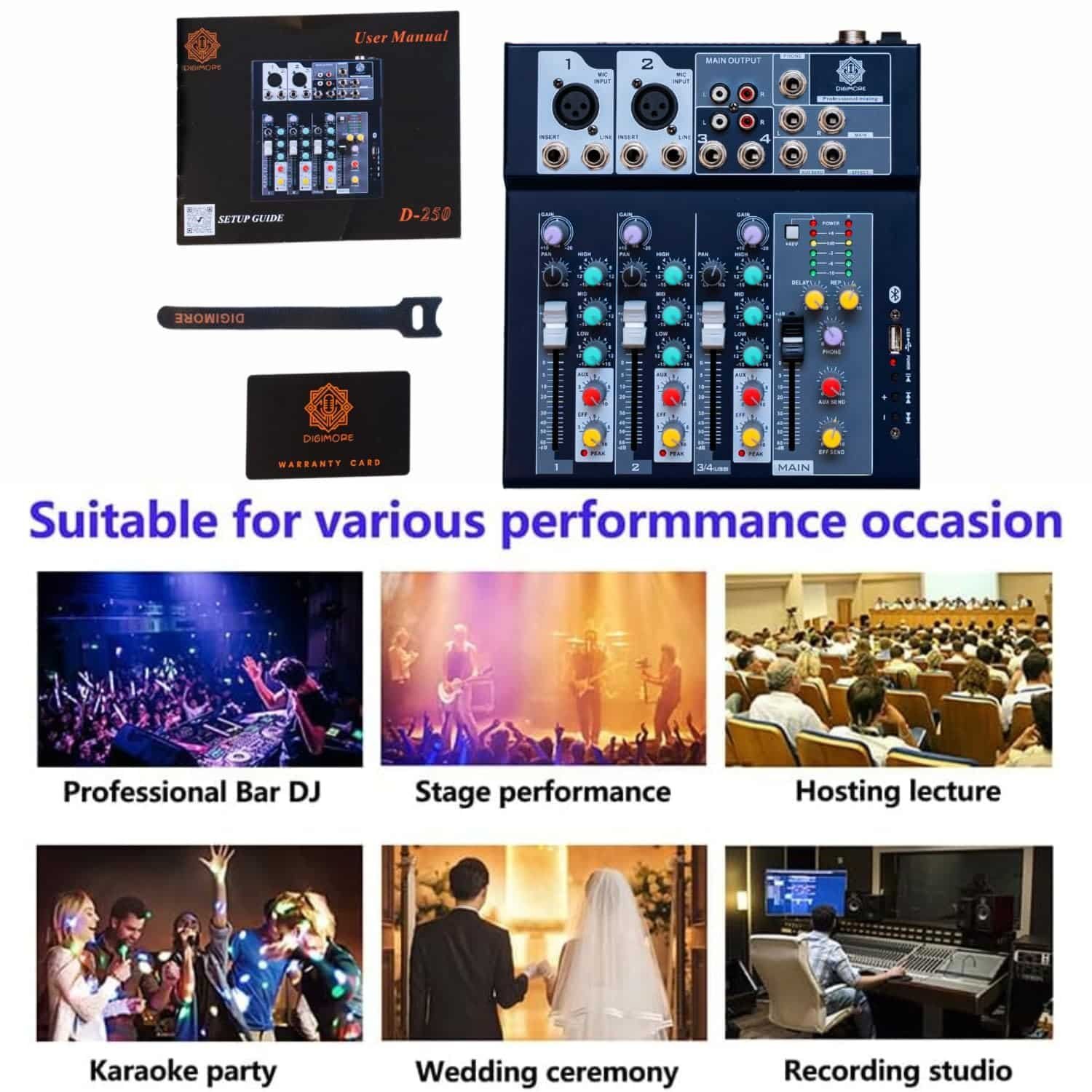 D-250-6.jpg Digimore D 250 4 Channel Professional Audio Mixer with USB & amp DSP