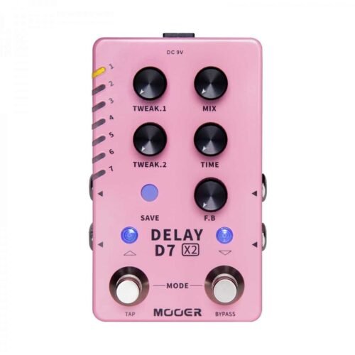 D7-X2-Delay-1-1200x1200-1.jpg Mooer D7 Delay X2 Dual Footswitch Stereo Delay Pedal