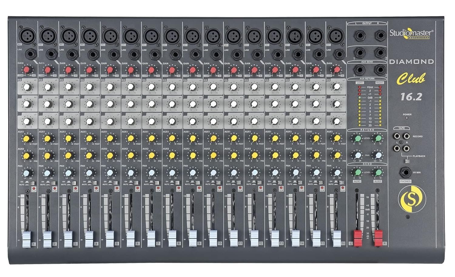 Studiomaster 16 Mic / Line Inputs mixer (DC 16.2 )