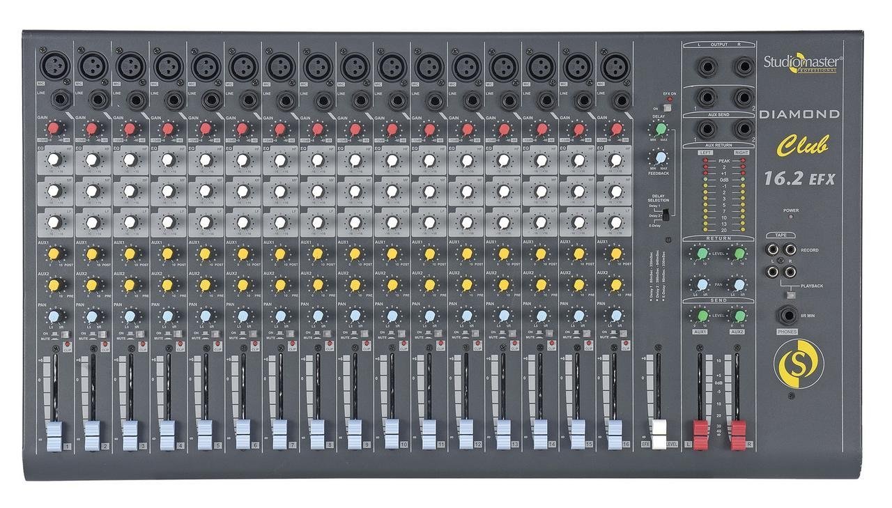 STUDIOMASTER Daimond Club Series Mixer DC16.2EFX