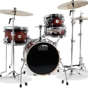 DDLG1604TB-1.jpg DW Design Series Mini-Pro 4-Piece Shell Pack with Snare Drum - Tobacco Burst (DDLG1604TB)