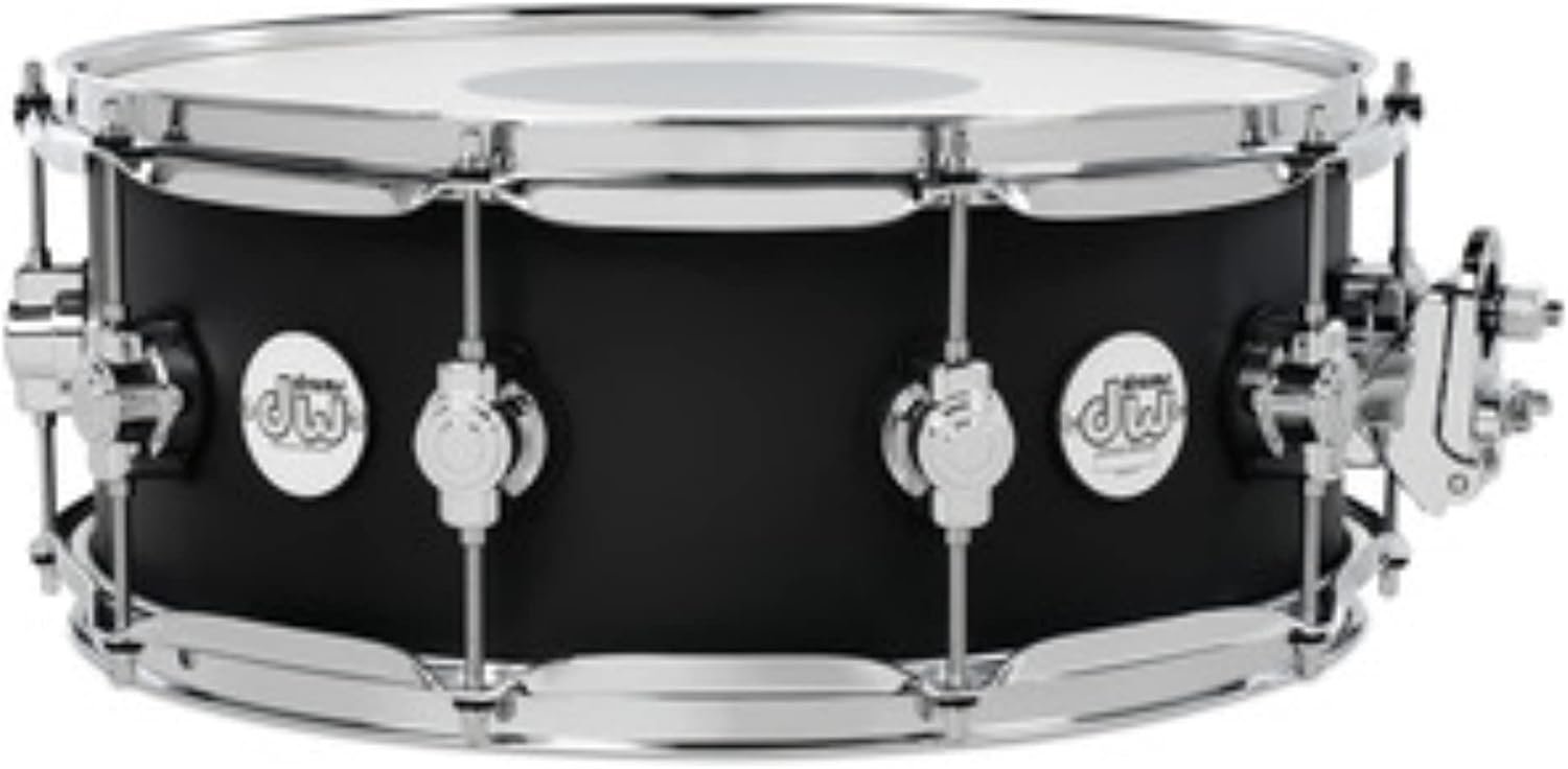 Drum Workshop Snare Drum, Black (DDLM5514SSBL)