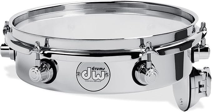 DW Design Series Chrome Piccolo Tom w/Bracket - 2.5x10" (DDST2510TTCR)