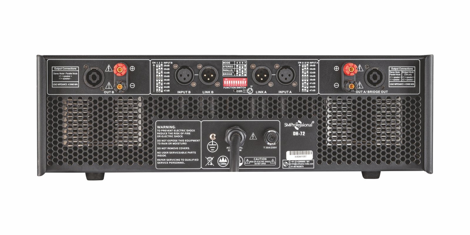 Studiomaster DH 72 - Digital Hybrid 1800W Power Amplifier