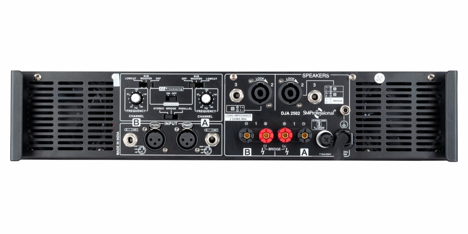 Studiomaster Professional DJA 2502 Stereo Power Amplifier with Digital Colour Display
