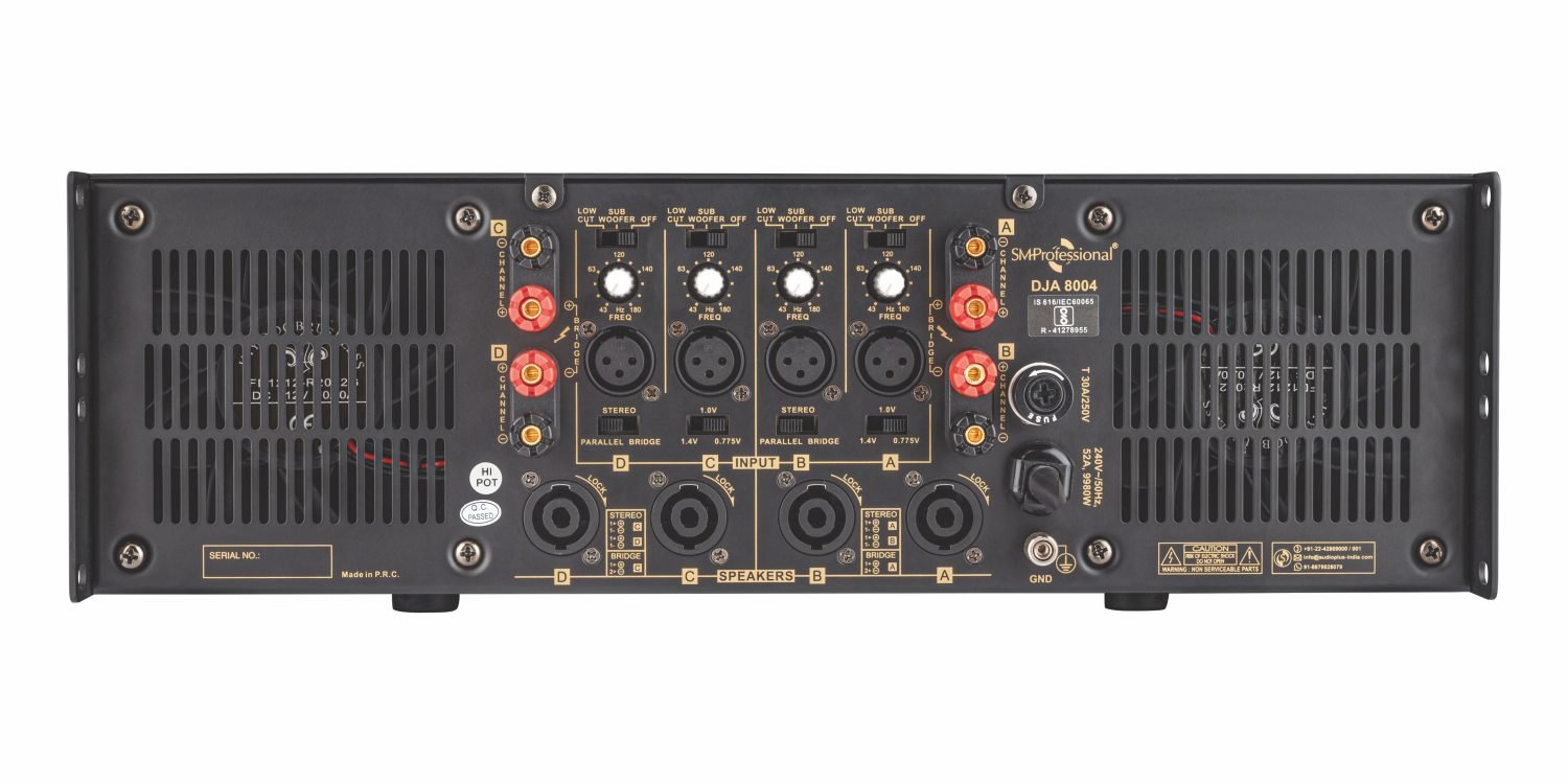 Studiomaster DJA 8004 FOUR Channel Amplifier