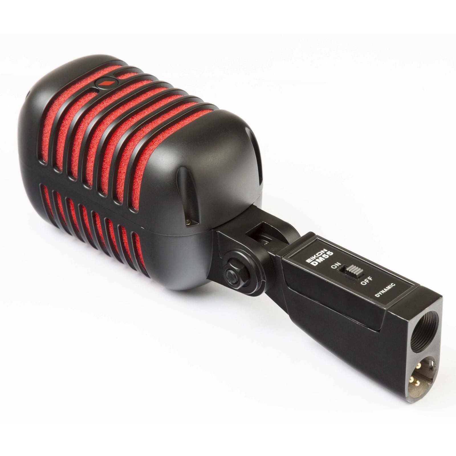 Eikon Audio DM55V2RDBK VINTAGE Professional Vocal Dynamic Microphone Satin Black And Red