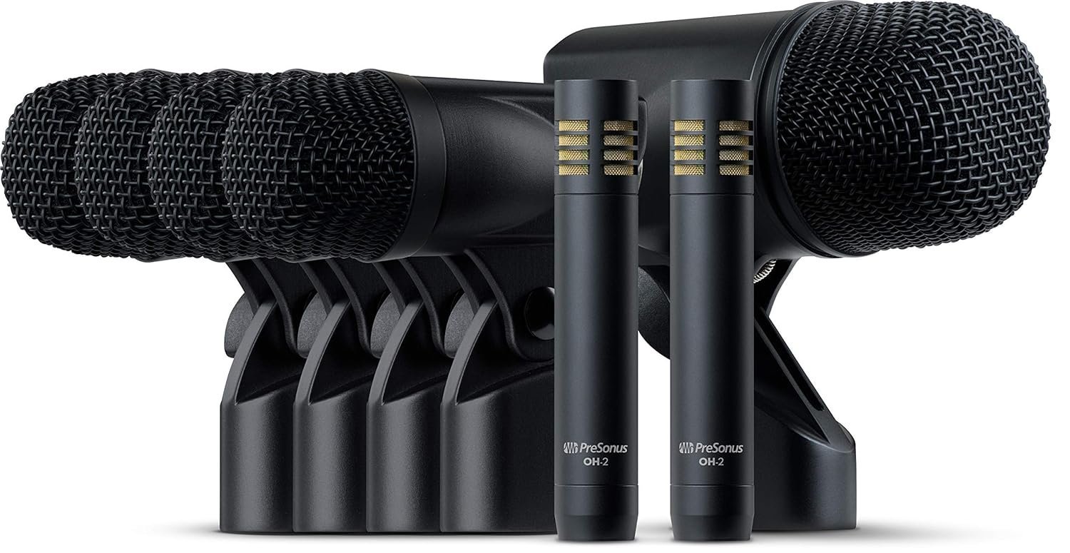 PreSonus DM-7 Complete Drum Microphone Set for Recording and Live Sound