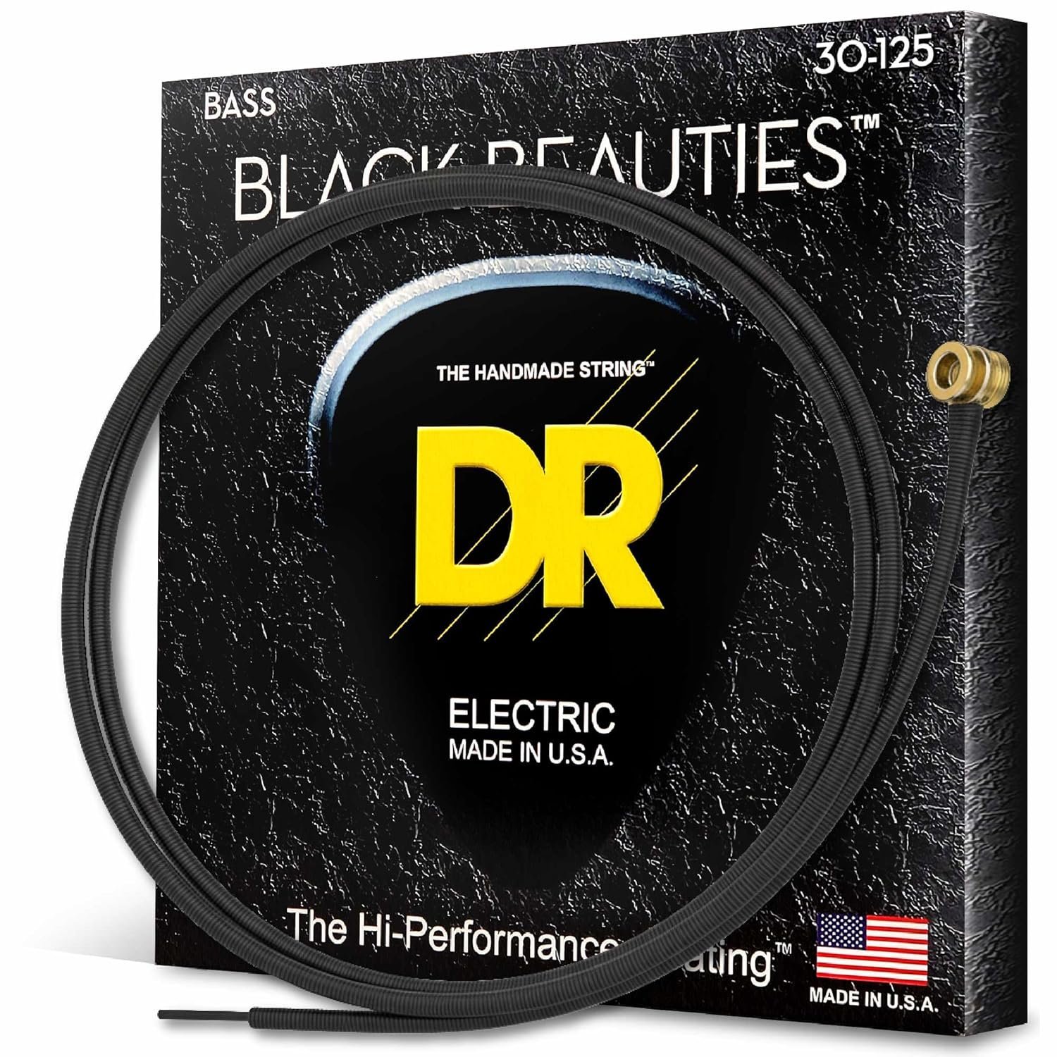 DR Handmade Strings BKB6-30 DR Strings BKB6-30 Black Beauty 6-String Bass Strings 30-125