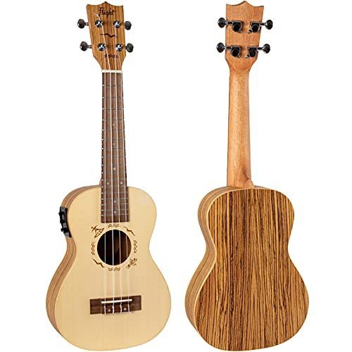 DUC-525-EQ-2.jpg Flight, 4-String Concert Ukulele, SP/Zeb, DUC 525 EQ
