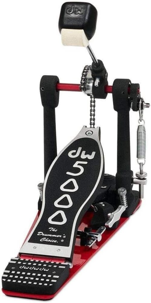 Drum Workshop, Inc. DW 5000 Series, Single Chain, Narrow Footboard DWCP5000AH4 Bass Drum Pedal, Black