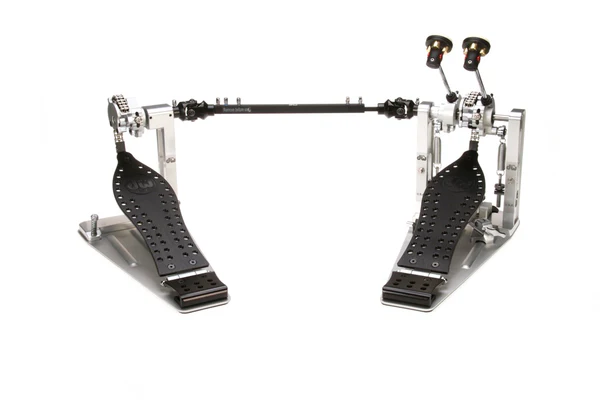 DW MFG Series Machined Chain Drive Double Pedal w/ Bag, Black Edition