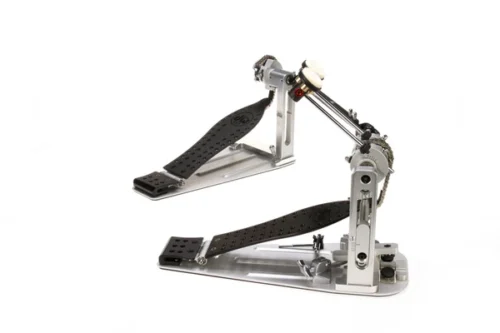 DW MFG Series Machined Chain Drive Double Pedal w/ Bag, Black Edition