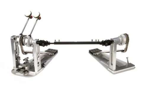 DW MFG Series Machined Chain Drive Double Pedal w/ Bag, Black Edition