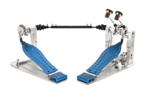 DW MFG Series Machined Chain Drive Double Pedal w/ Bag, Blue Edition