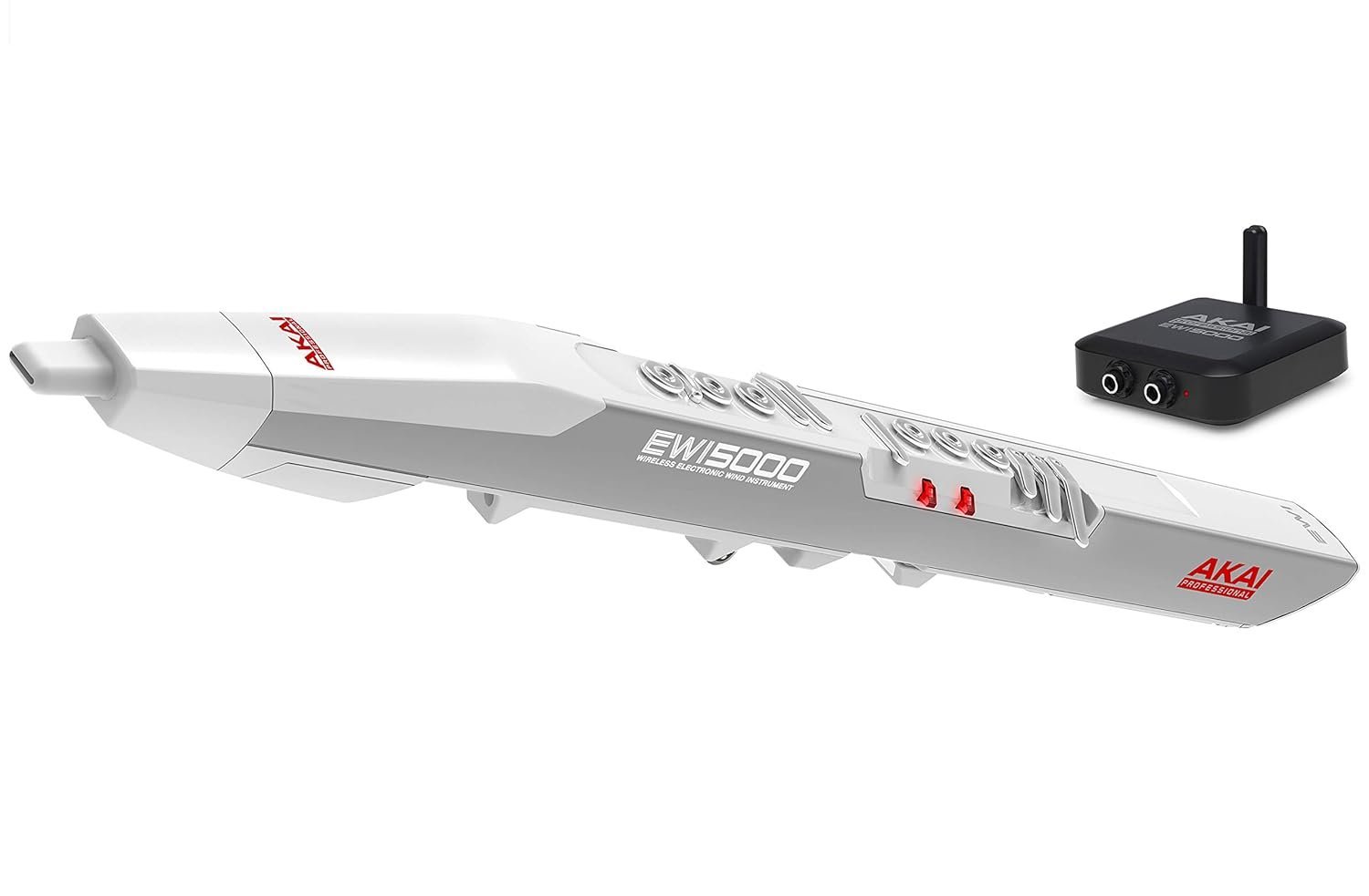 Akai Professional EWI5000 White | Battery-Powered Electronic Wind Instrument with On-Board Sound Library