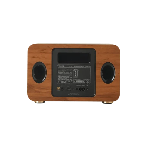Edifier D32 Tabletop 5 Edifier D32 Tabletop Wireless Speaker Brown