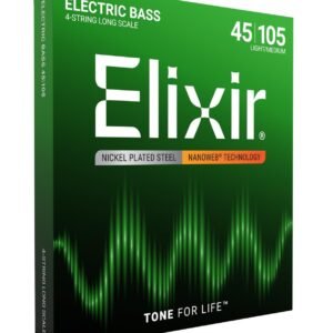 Elixir-14077-1.jpg Elixir Strings Electric Bass Strings, 4-String, Medium, Long Scale NANOWEB Coating