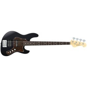 FGN JMJ2-AL-R BK Mighty Jazz 4-String Bass Guitar - Black