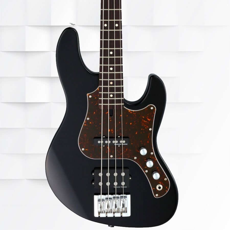 FGN JMJ2-AL-R BK Mighty Jazz 4-String Bass Guitar - Black