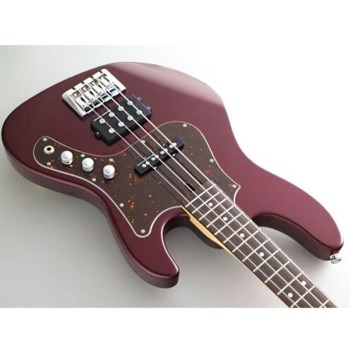 FGN JMJ2-AL-R AZM Mighty Jazz 4-String Bass Guitar - Azuki Metallic