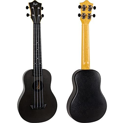 Flight Designer TUC35 BK 4 strings Concert Ukulele, with Gig Bag - (Black)