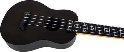 Flight Designer TUC35 BK 4 strings Concert Ukulele, with Gig Bag - (Black)