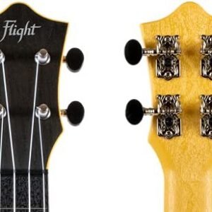 Flight Designer TUC35 BK 4 strings Concert Ukulele, with Gig Bag - (Black)