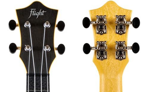 Flight Designer TUC35 BK 4 strings Concert Ukulele, with Gig Bag - (Black)