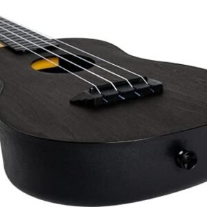 Flight Designer TUC35 BK 4 strings Concert Ukulele, with Gig Bag - (Black)