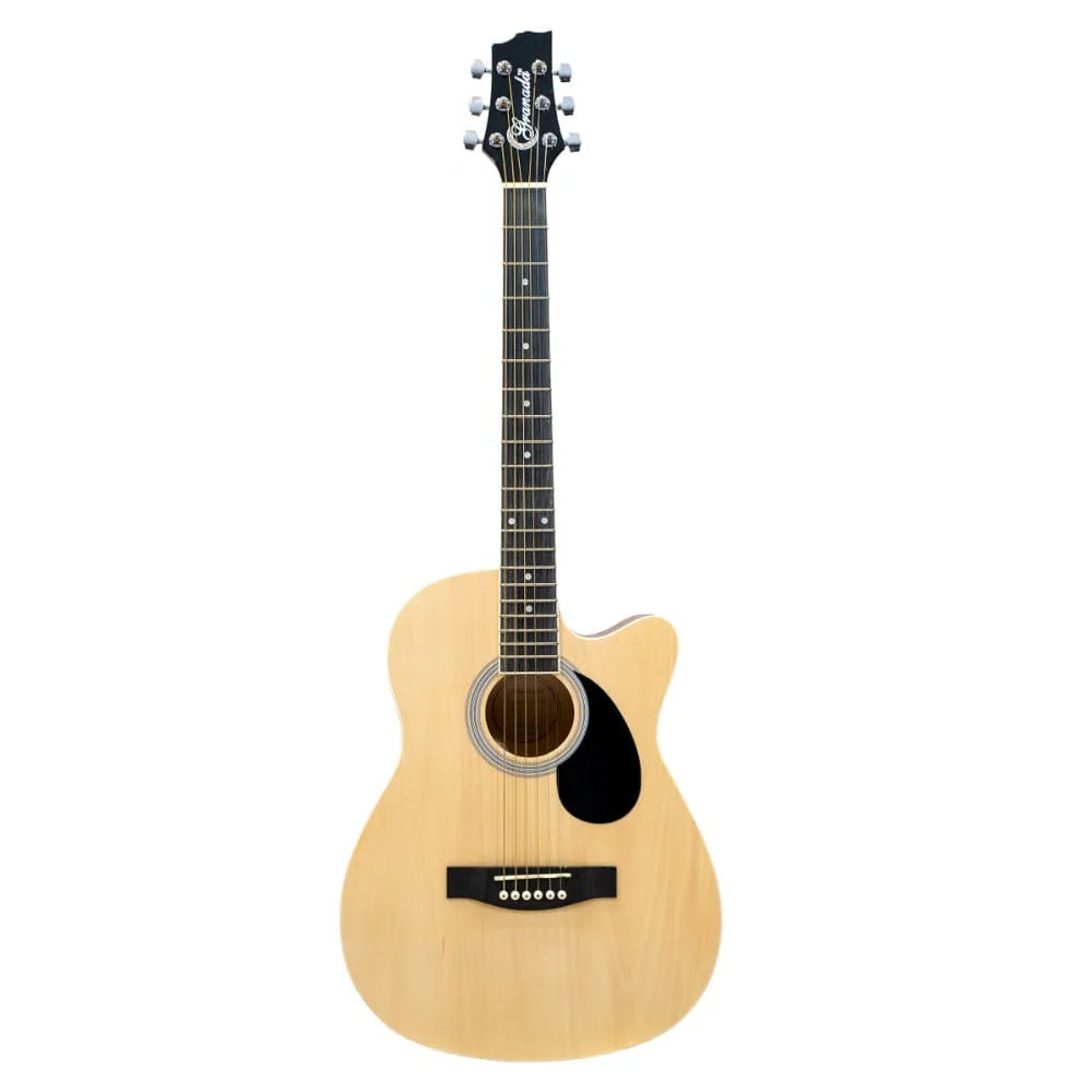 Granada GL112C-F Medium Cutaway 6 String Acoustic Guitar- Natural