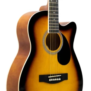 GL112C-SB-2-1.webp Granada GL112C-F Medium Cutaway 6 String Acoustic Guitar- Vintage Sunburst