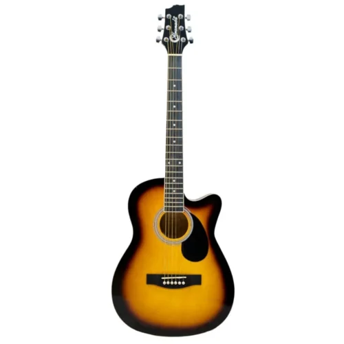 GL112C-SB.webp Granada GL112C-F Medium Cutaway 6 String Acoustic Guitar- Vintage Sunburst